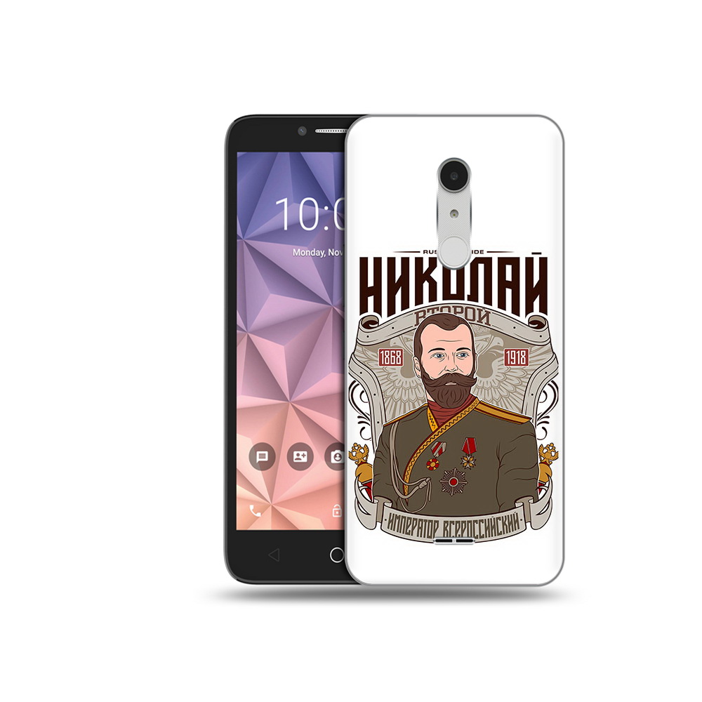 

Чехол MyPads Tocco для Alcatel A3 XL Николай второй, Прозрачный, Tocco