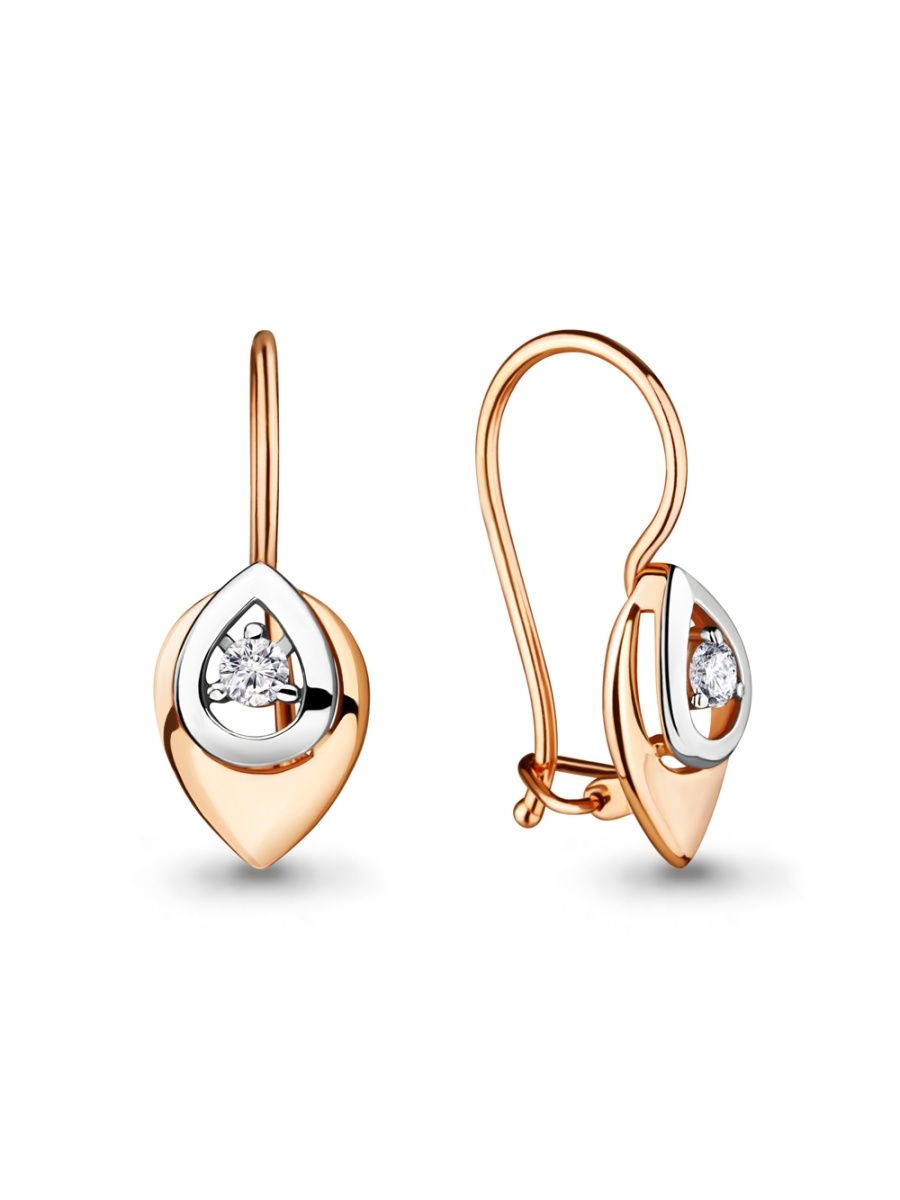 

Серьги из золота TEO MAORI 846684.1, фианит, 846684.1