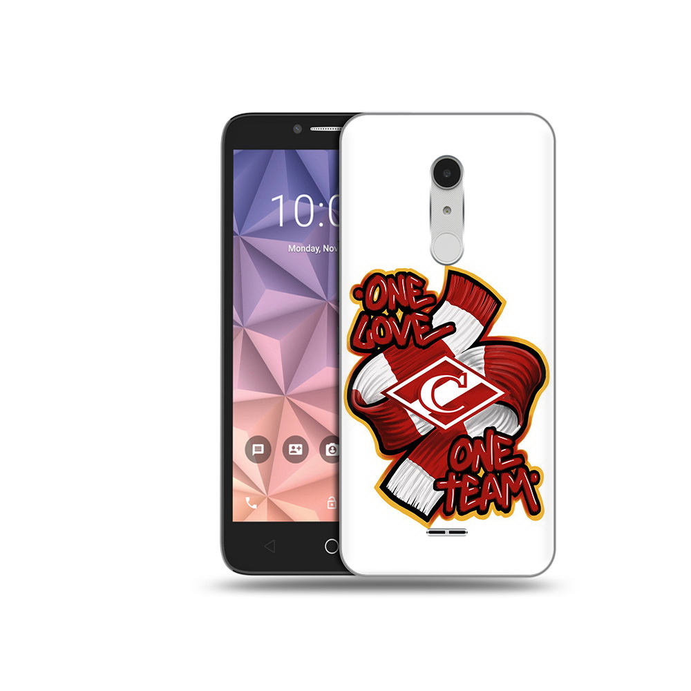 

Чехол MyPads Tocco для Alcatel A3 XL Одна любовь-Спартак, Прозрачный, Tocco