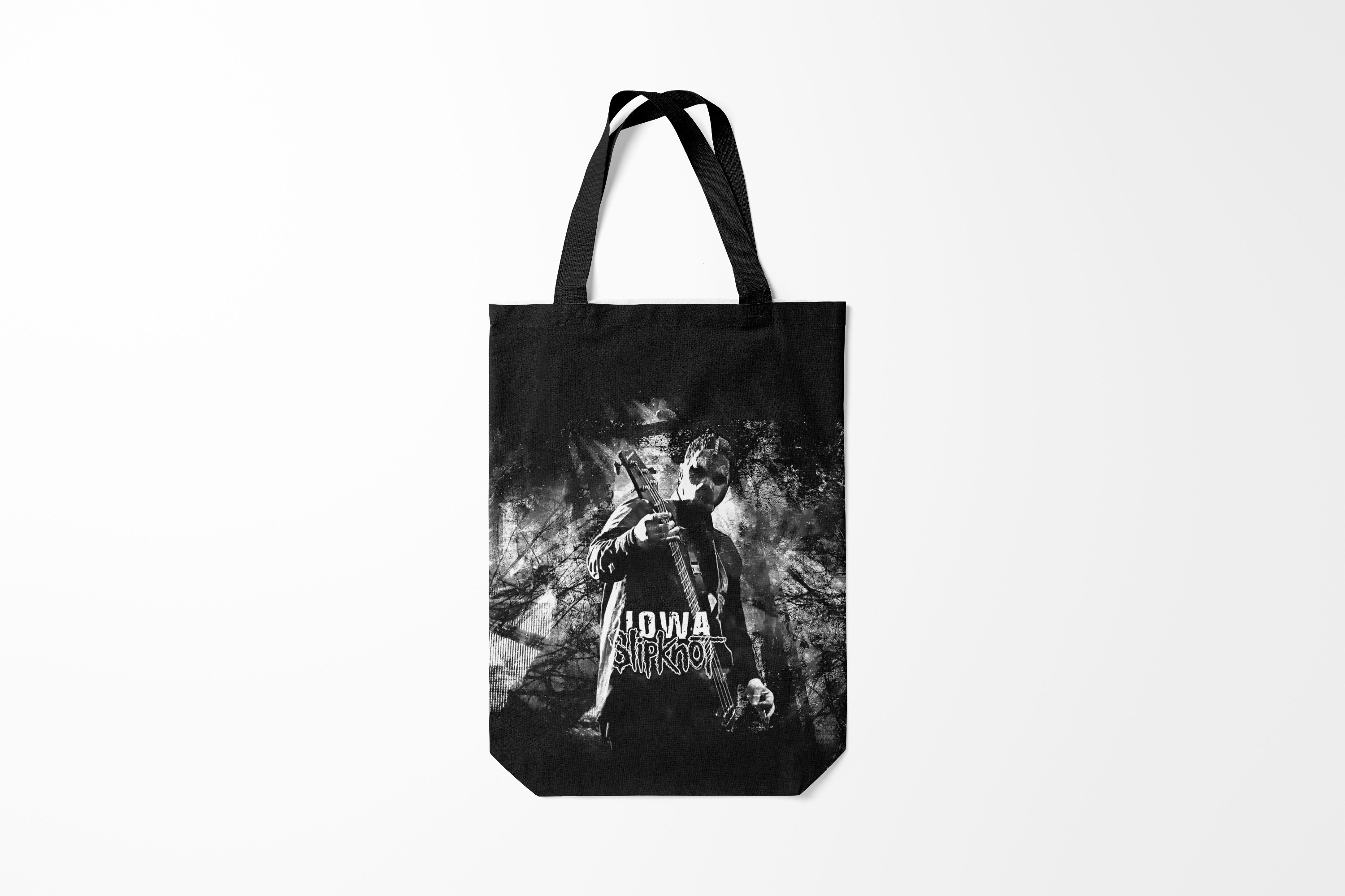 

Сумка шoппер унисекс Burnettie Slipknot iowa, черный, Slipknot iowa