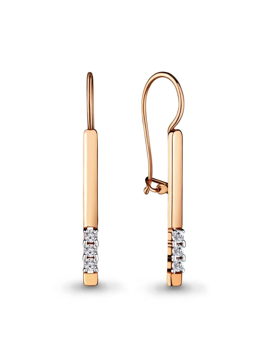 

Серьги из золота TEO MAORI 846692.1, фианит, 846692.1
