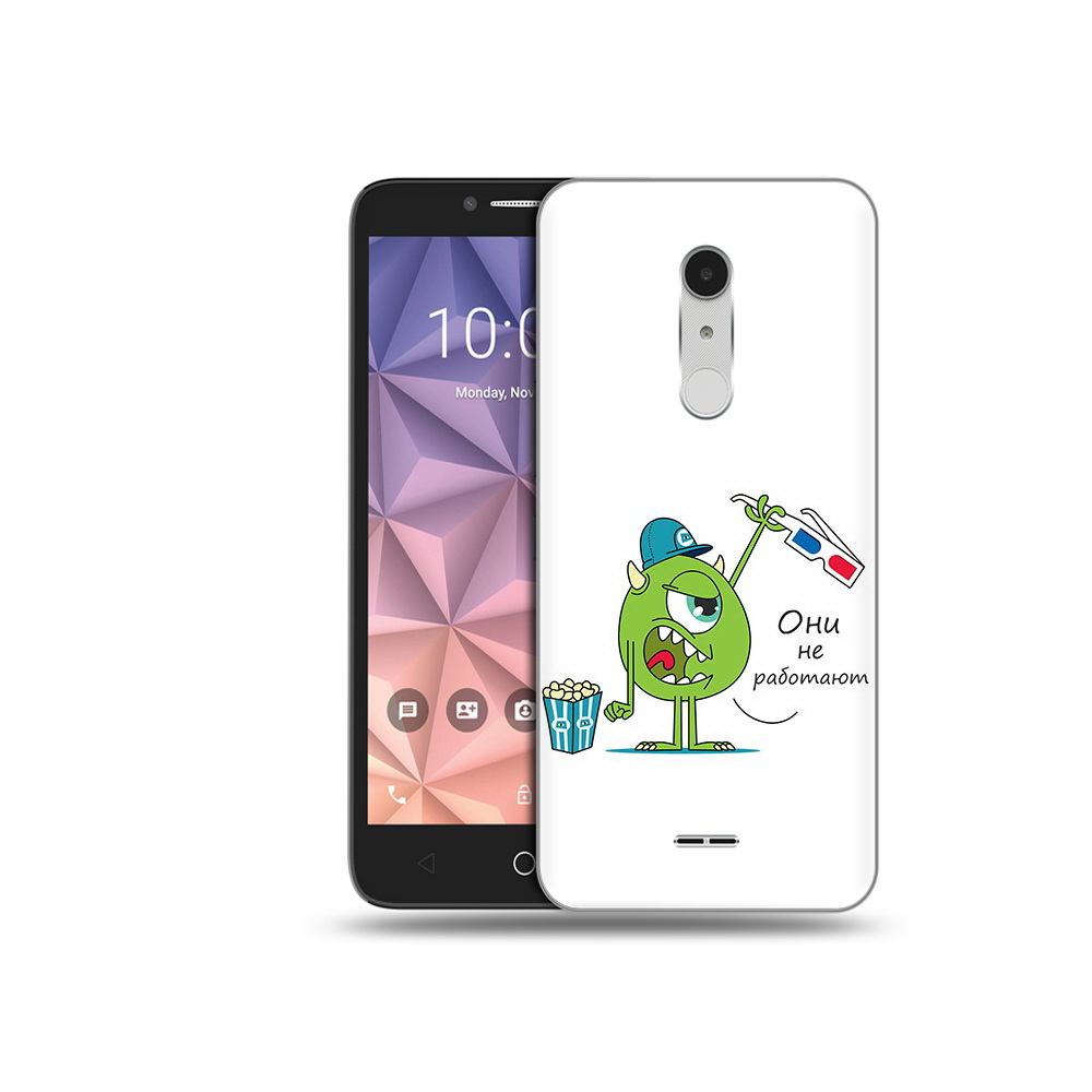 

Чехол MyPads Tocco для Alcatel A3 XL Очки не работают, Прозрачный, Tocco