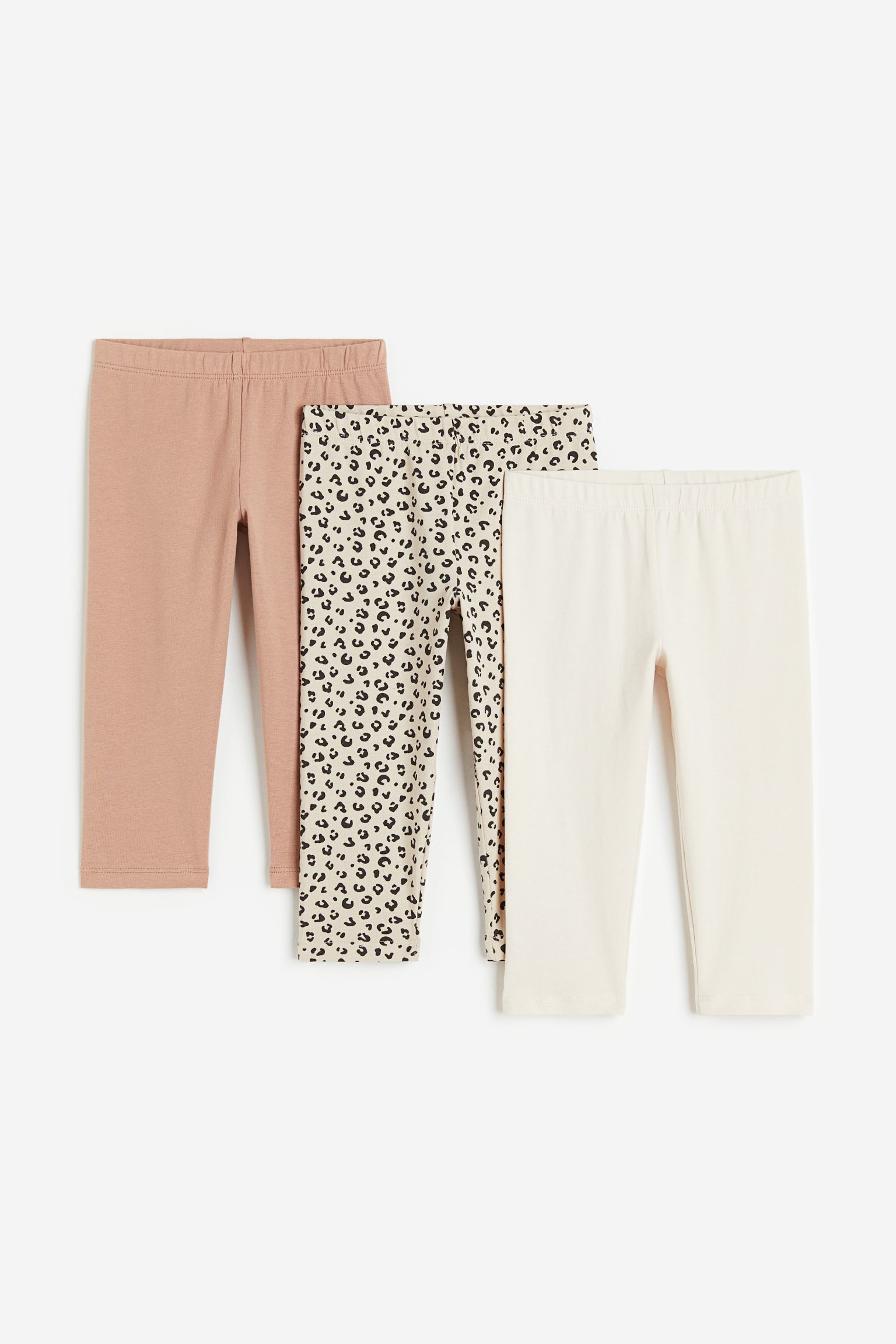 

Леггинсы детские 3 шт H&M 091639701, бежевый/леопардовый, 134 (доставка из-за рубежа), 091639701