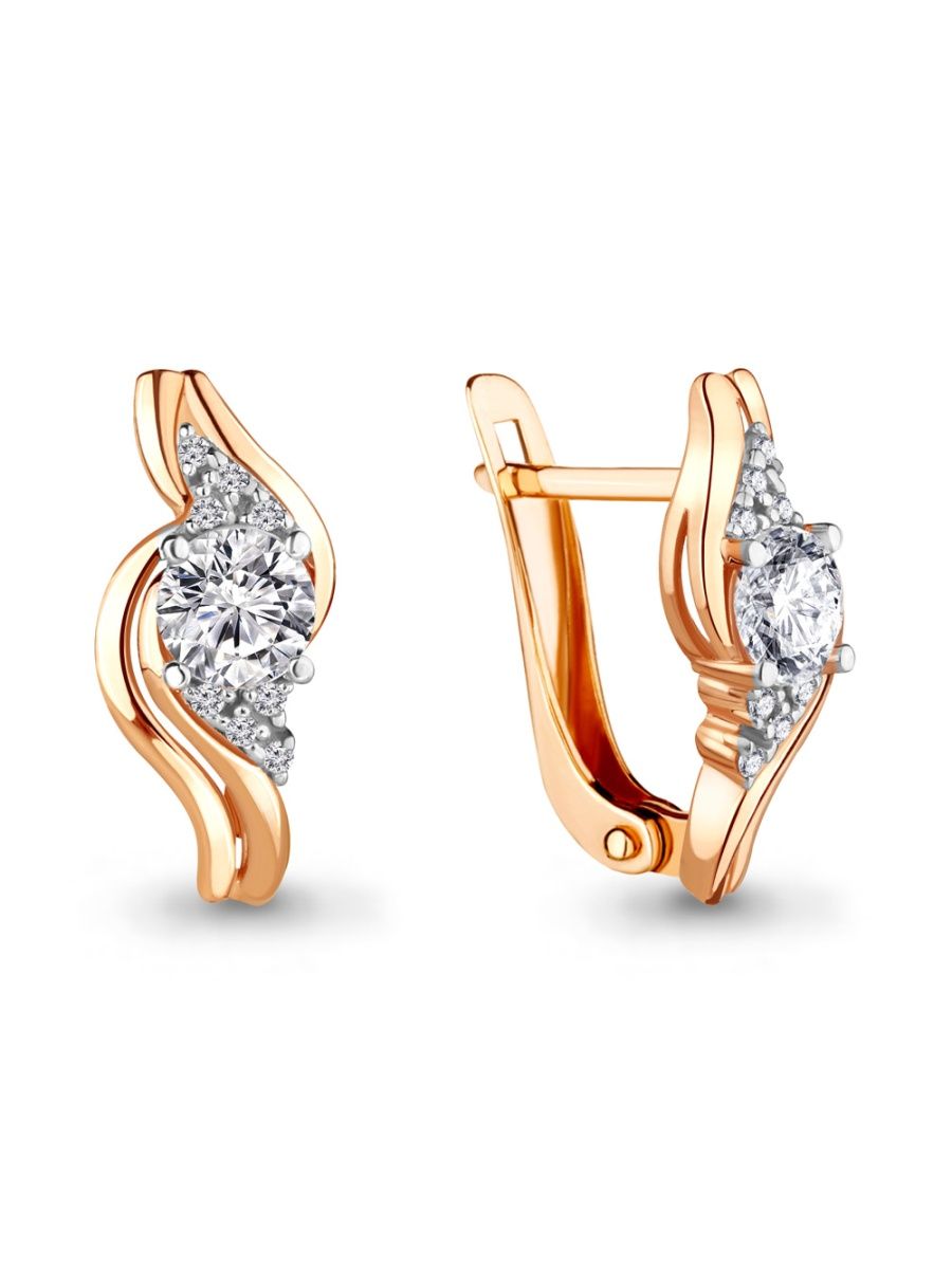 

Серьги из золота TEO MAORI 846804А.1, фианит, 846804А.1