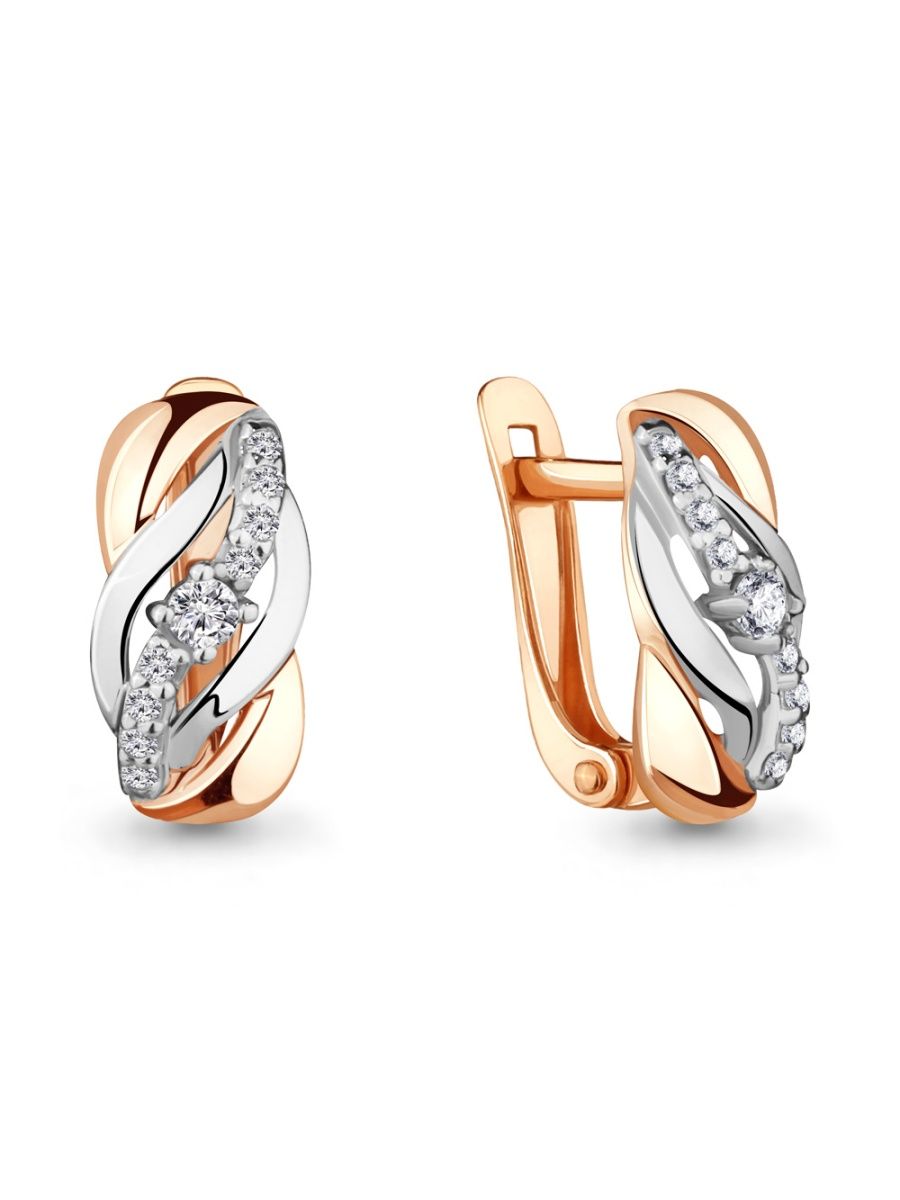 

Серьги из золота TEO MAORI 846858А.1, фианит, 846858А.1