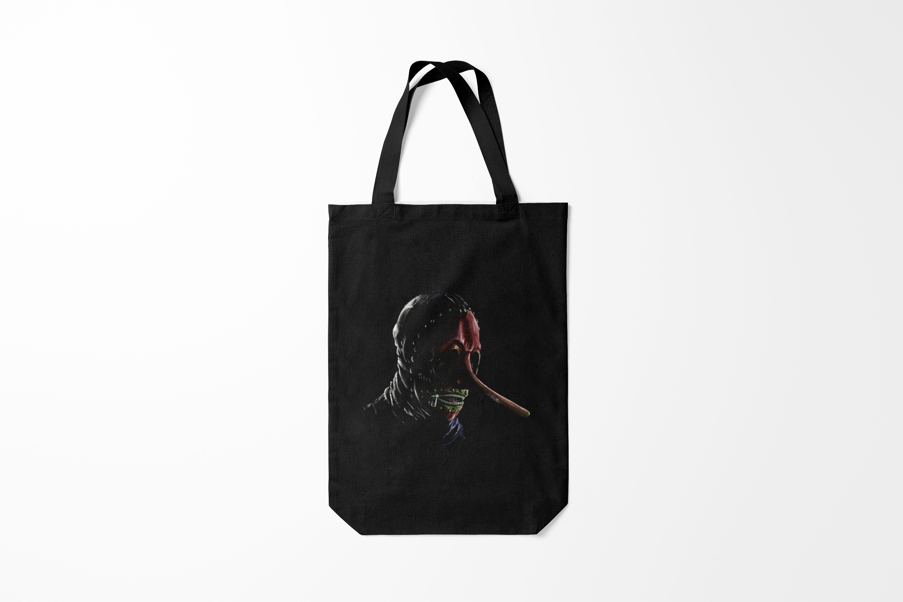 

Сумка шoппер унисекс Burnettie Slipknot Chris Fehn, черный, Slipknot Chris Fehn