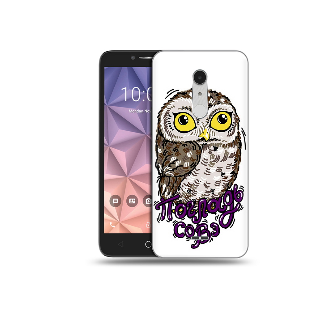 

Чехол MyPads Tocco для Alcatel A3 XL Погладь Совэ, Прозрачный, Tocco