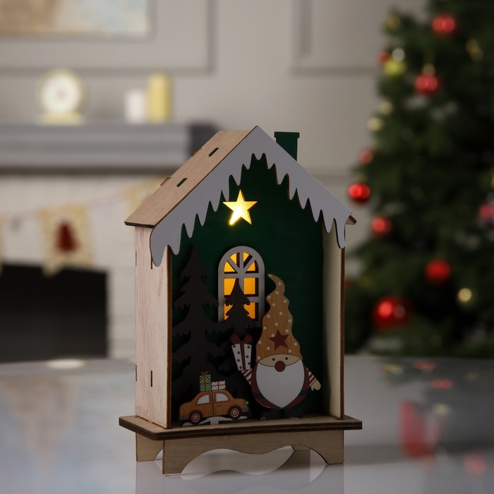 

Световая фигура Luazon Lighting Зеленая хижина 9143309 белый теплый, Зеленая хижина