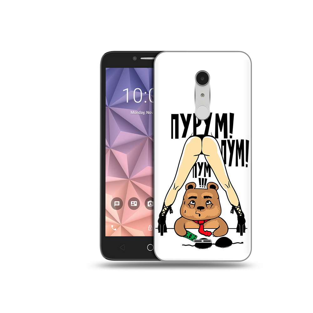 

Чехол MyPads Tocco для Alcatel A3 XL Пурум пум пум, Прозрачный, Tocco