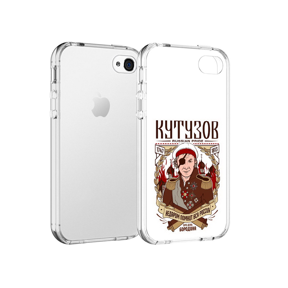 

Чехол MyPads Tocco для Apple iPhone 4 Кутузов, Прозрачный, Tocco