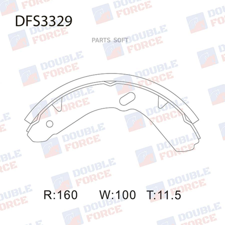 

Тормозные колодки DOUBLE FORCE барабанные DFS3329