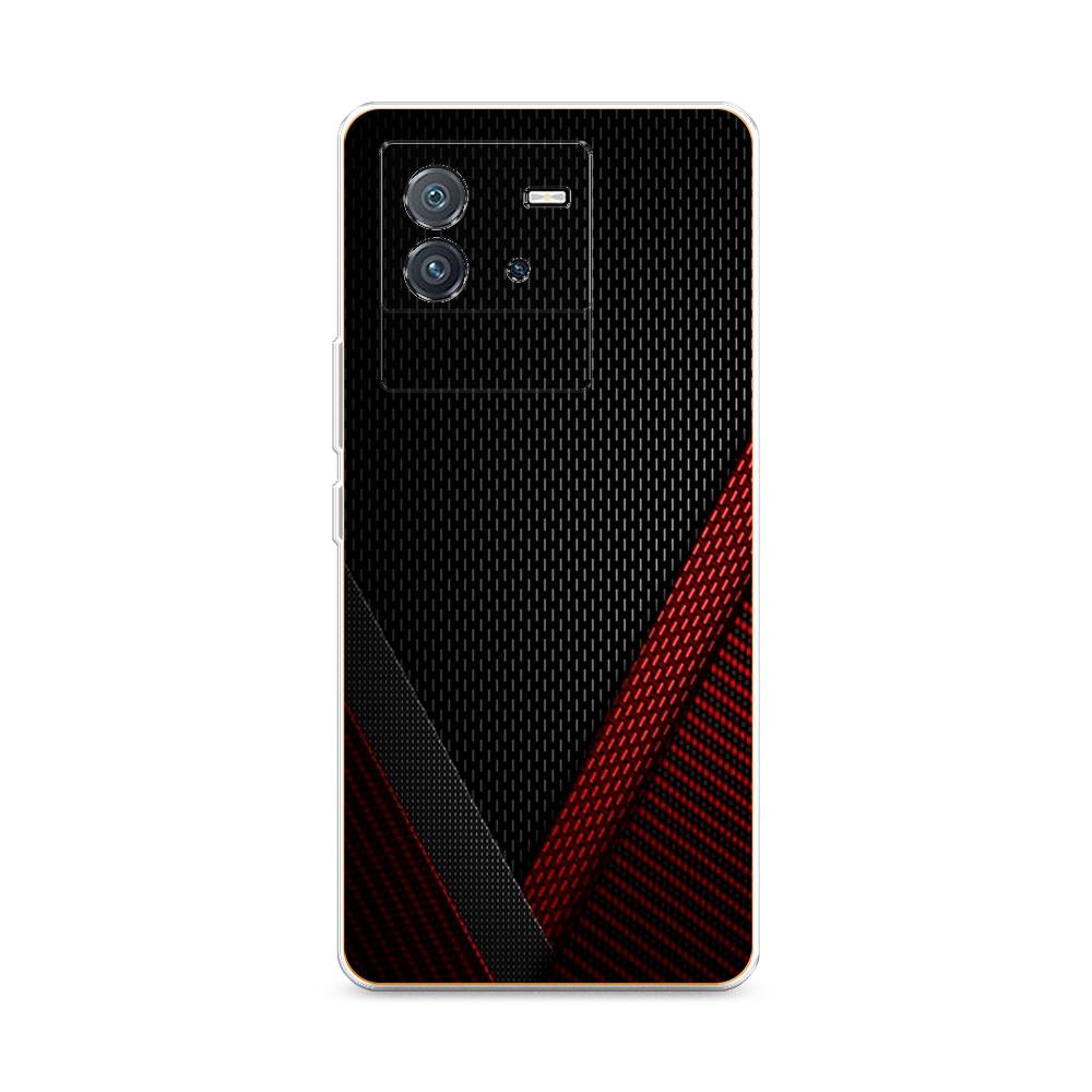 

Чехол Awog на Vivo iQOO Neo6 "Красный карбон", Разноцветный, 266850-3