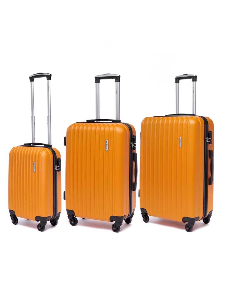 

Комплект чемоданов женский L'Case Krabi оранжевый, S/M/L, Krabi_1