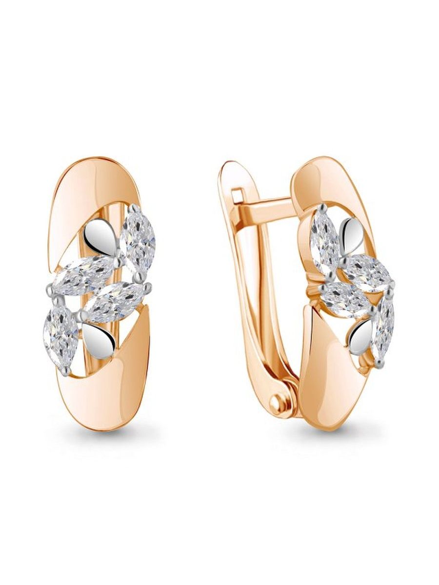 

Серьги из золота TEO MAORI 849215.1, фианит, 849215.1