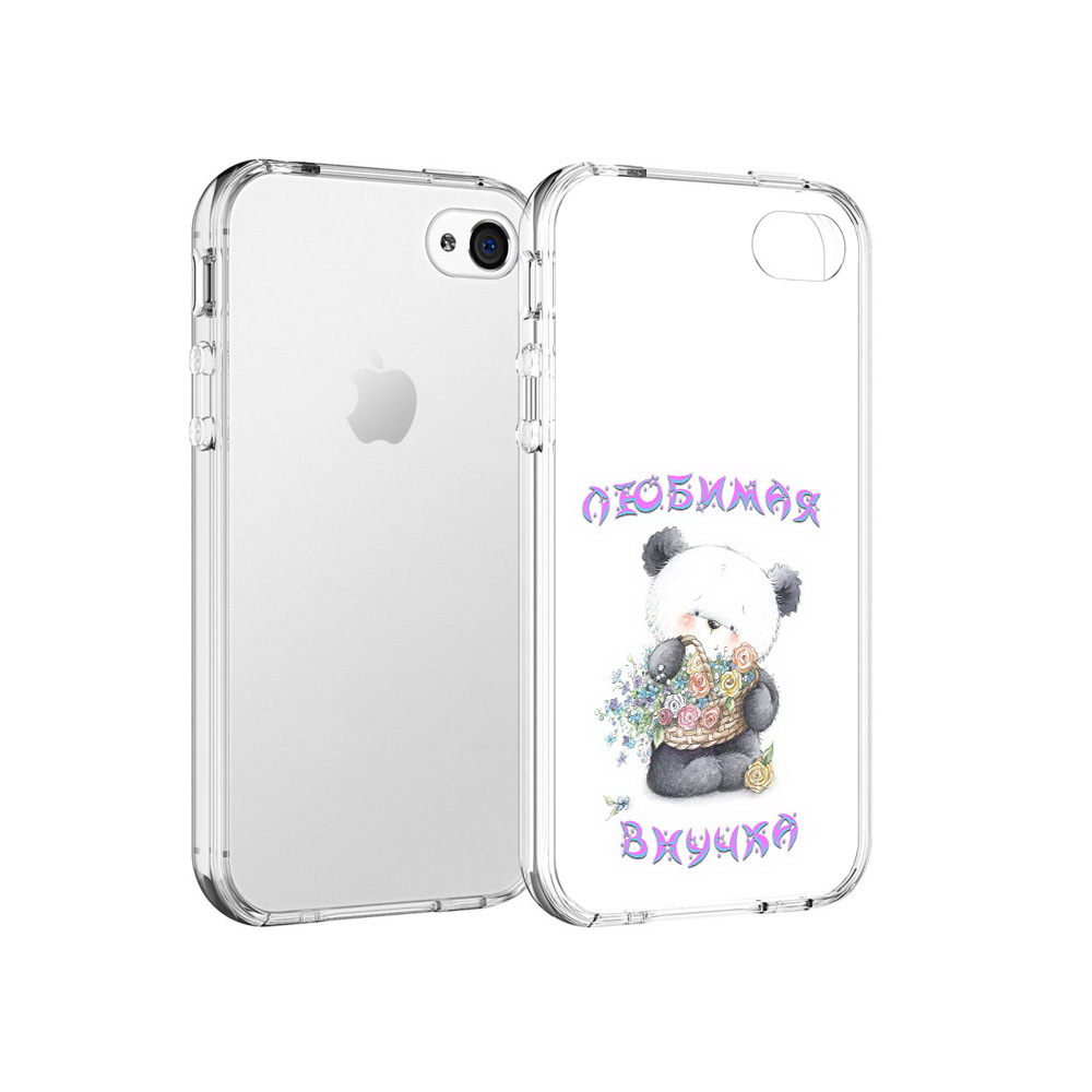 

Чехол MyPads Tocco для Apple iPhone 4 Любимая внучка, Прозрачный, Tocco