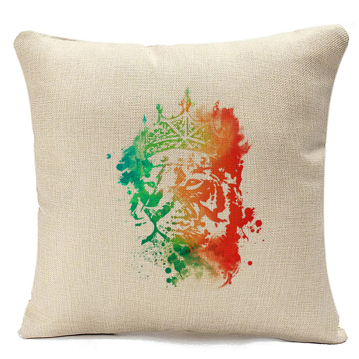 

Подушка бежевая CoolPodarok Краски. Король лев., Бежевый