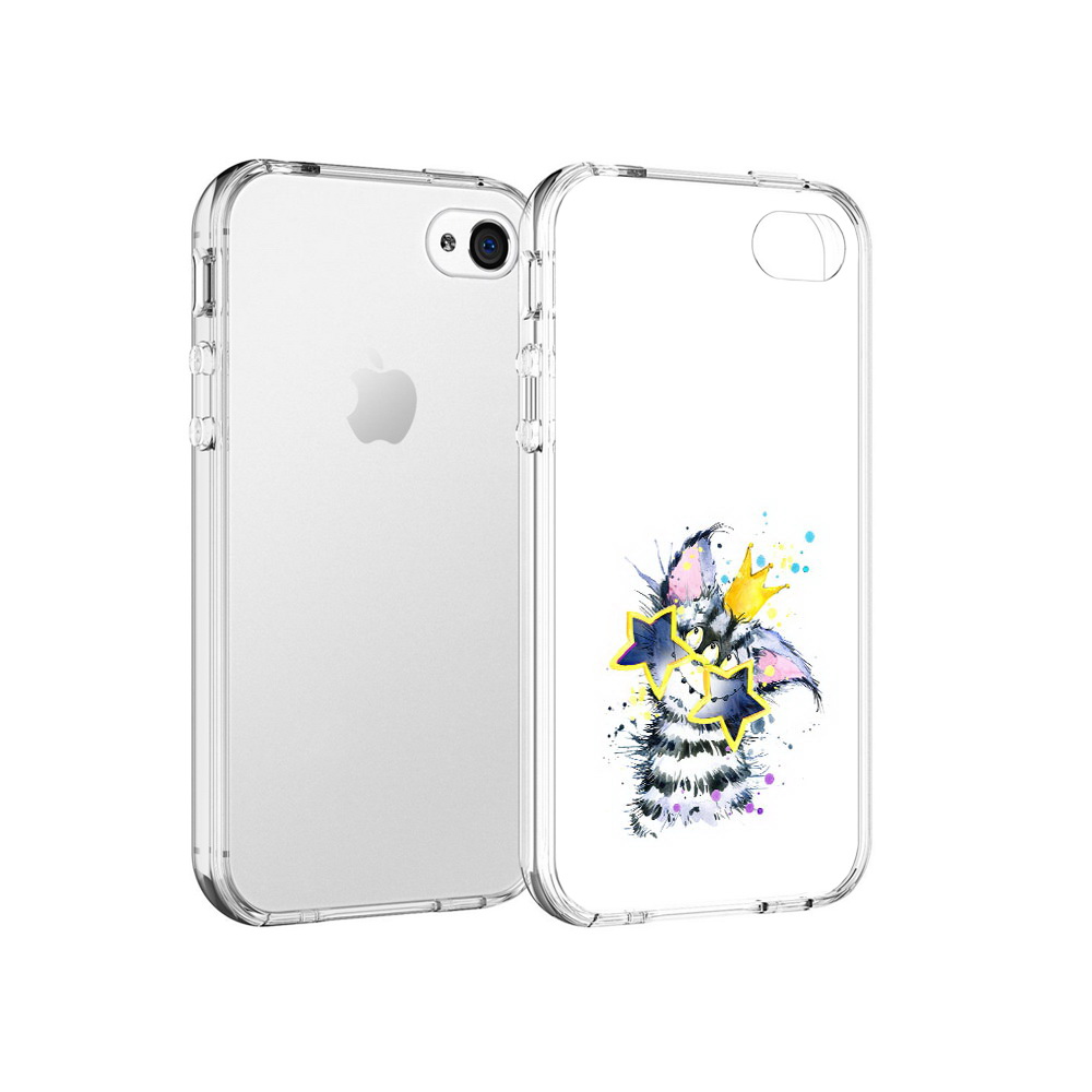 

Чехол MyPads Tocco для Apple iPhone 4 Мартовский Нуся, Прозрачный, Tocco