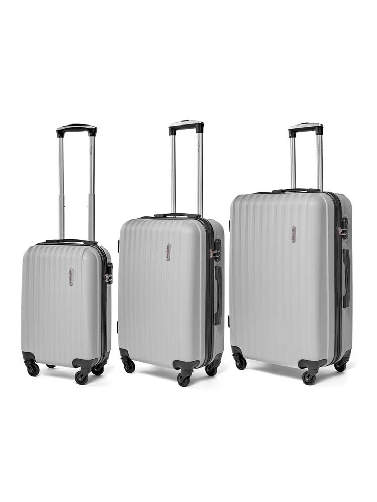 

Комплект чемоданов унисекс L'Case Krabi серый, S/M/L, Krabi_1