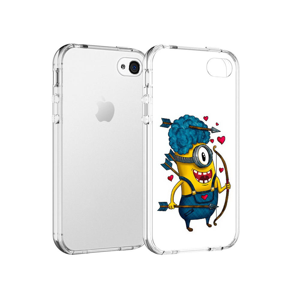 

Чехол MyPads Tocco для Apple iPhone 4 Миньон купидон, Прозрачный, Tocco