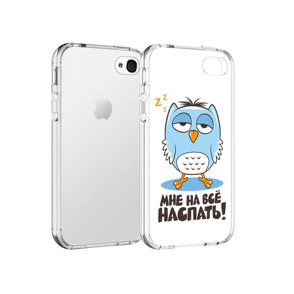 

Чехол MyPads Tocco для Apple iPhone 4 Мне на все наспать, Прозрачный, Tocco