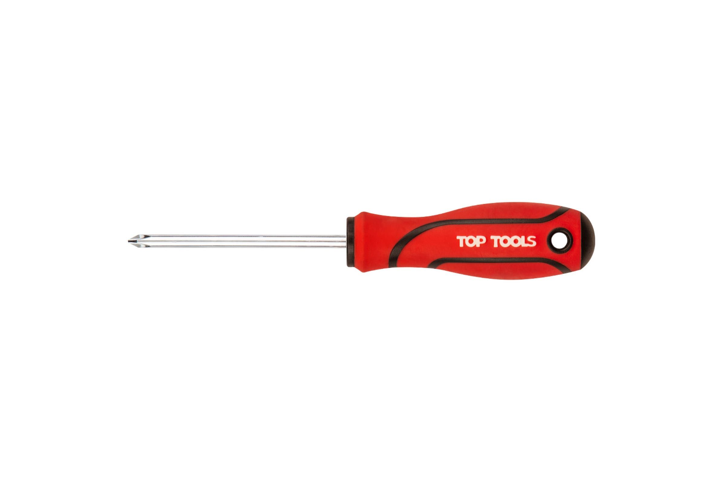 фото Top tools отвертка крестовая ph0 x 75 mm 39d016