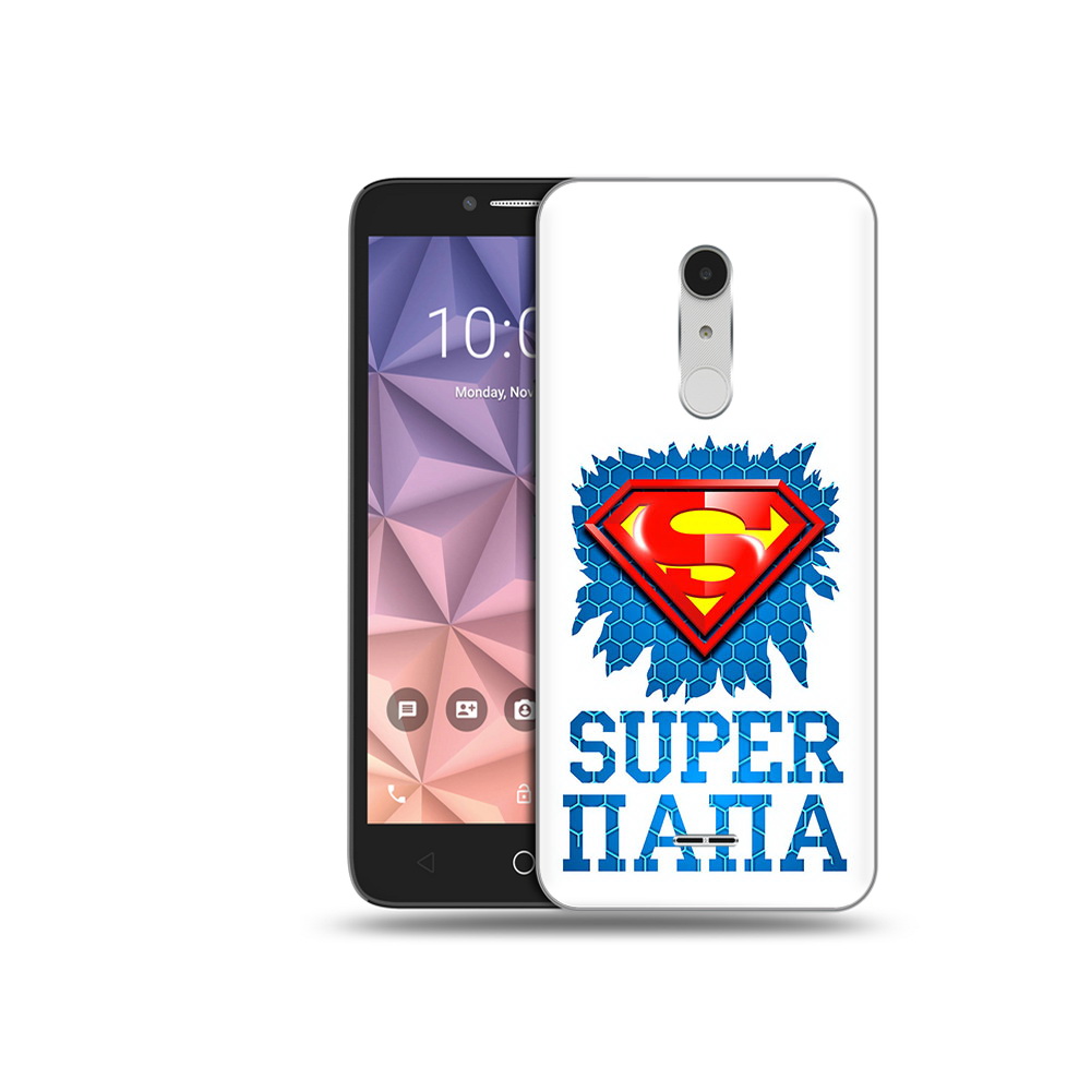 

Чехол MyPads Tocco для Alcatel A3 XL Супер Папа, Прозрачный, Tocco