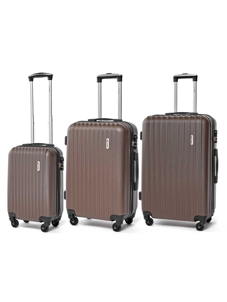 

Комплект чемоданов унисекс L'Case Krabi кофейный, S/M/L, Коричневый, Krabi_1