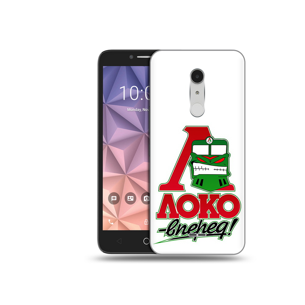 

Чехол MyPads Tocco для Alcatel A3 XL ФК локо вперед, Прозрачный, Tocco