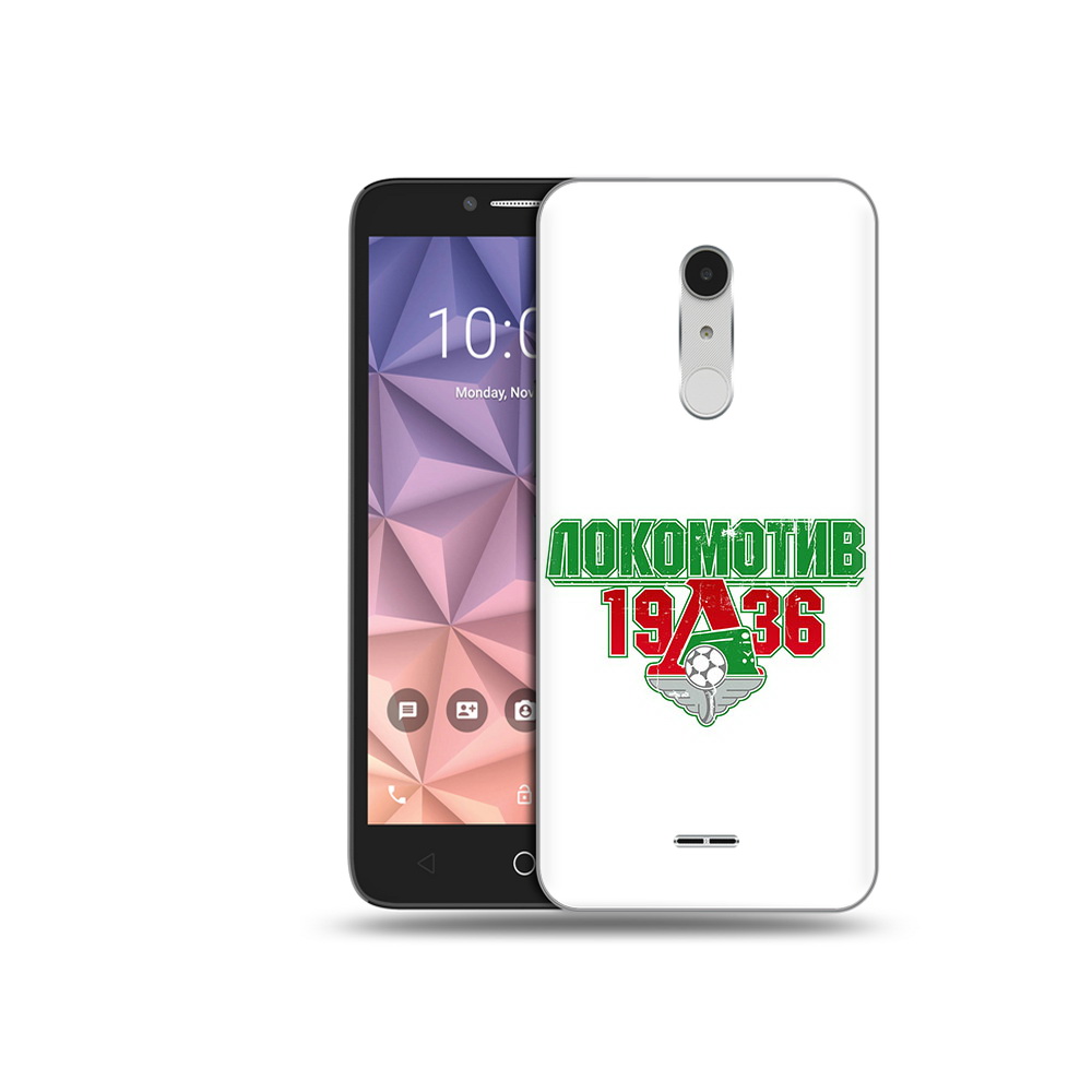 

Чехол MyPads Tocco для Alcatel A3 XL ФК локомотив 1936, Прозрачный, Tocco