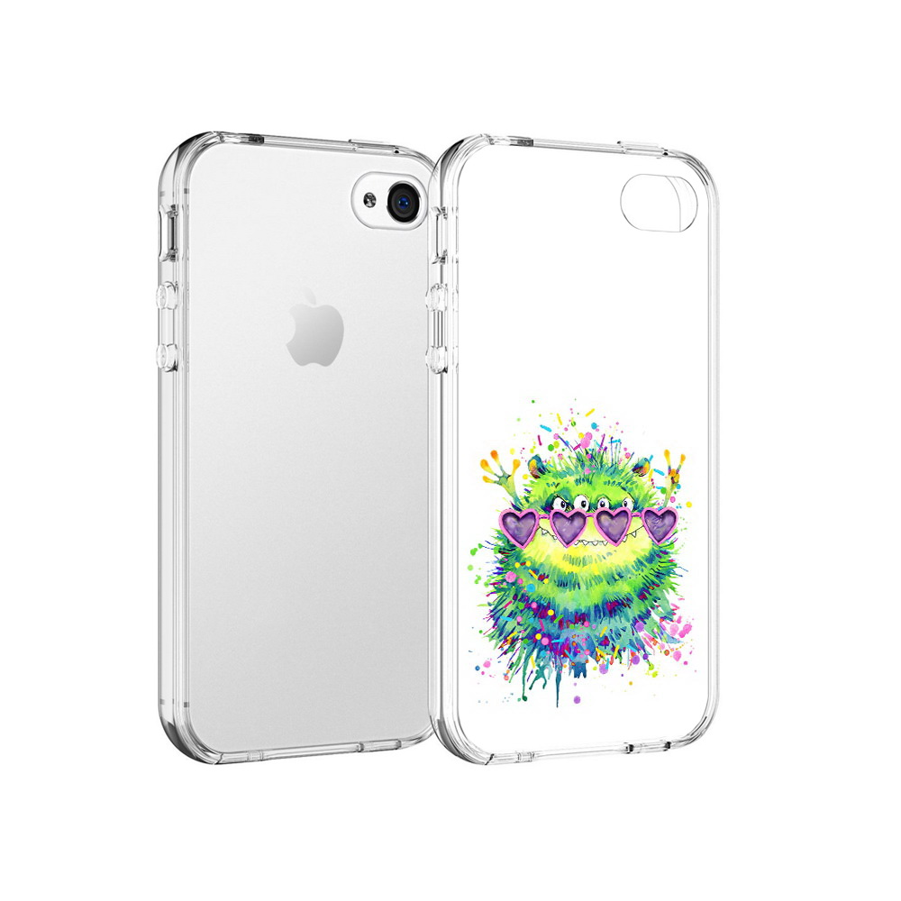 

Чехол MyPads Tocco для Apple iPhone 4 Пушистый персонаж, Прозрачный, Tocco