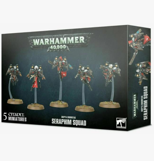 Миниатюра Corvus Belli для игры WH40K Adepta Sororitas Seraphim Squad 2021 7090₽