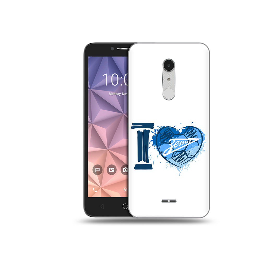 

Чехол MyPads Tocco для Alcatel A3 XL ФК я люблю зенит, Прозрачный, Tocco