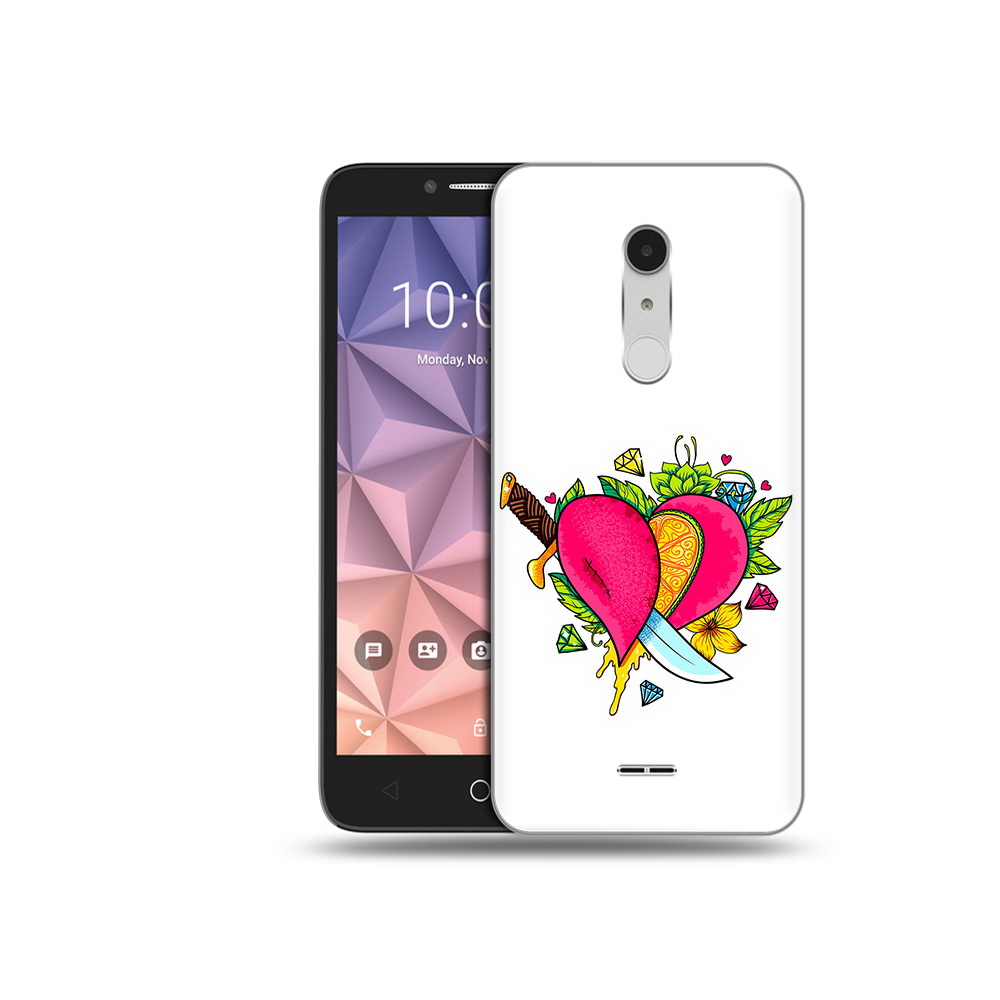

Чехол MyPads Tocco для Alcatel A3 XL Фруктовое сердце, Прозрачный, Tocco