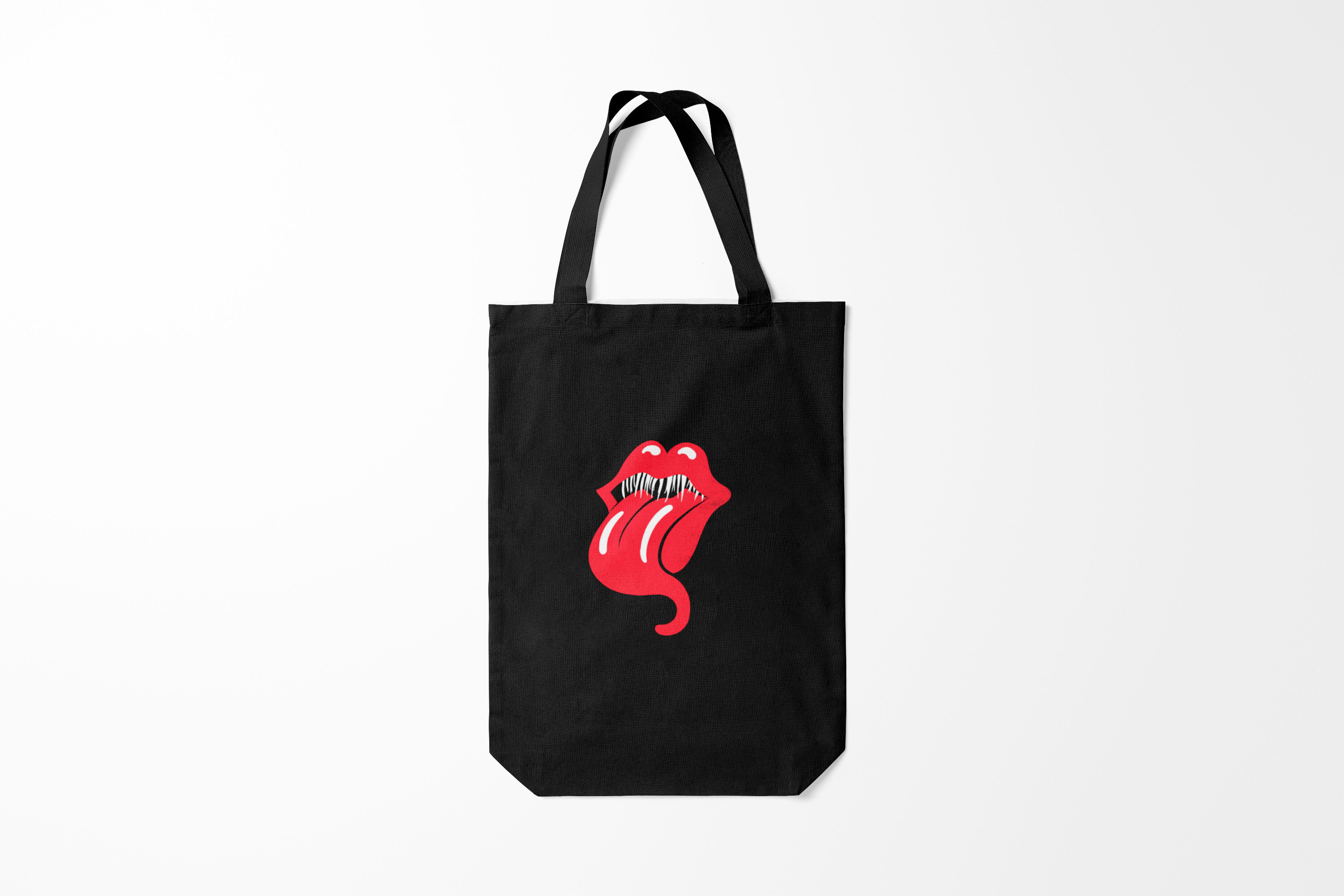 

Сумка шoппер унисекс Burnettie Rolling Stones Monsters Kiss, черный, Rolling Stones Monsters Kiss