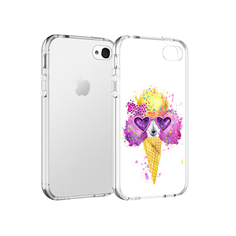 

Чехол MyPads Tocco для Apple iPhone 4 Рожок, Прозрачный, Tocco