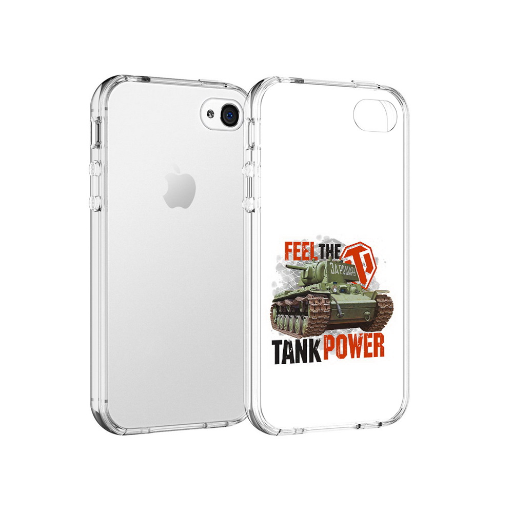 

Чехол MyPads Tocco для Apple iPhone 4 Танк, Прозрачный, Tocco