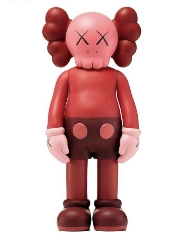 Коллекционная фигурка игрушка 20 см Kaws Companion. красная.