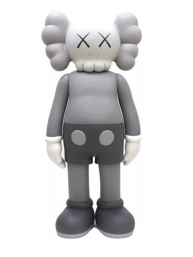 Коллекционная фигурка игрушка 20 см Kaws Companion. серая.