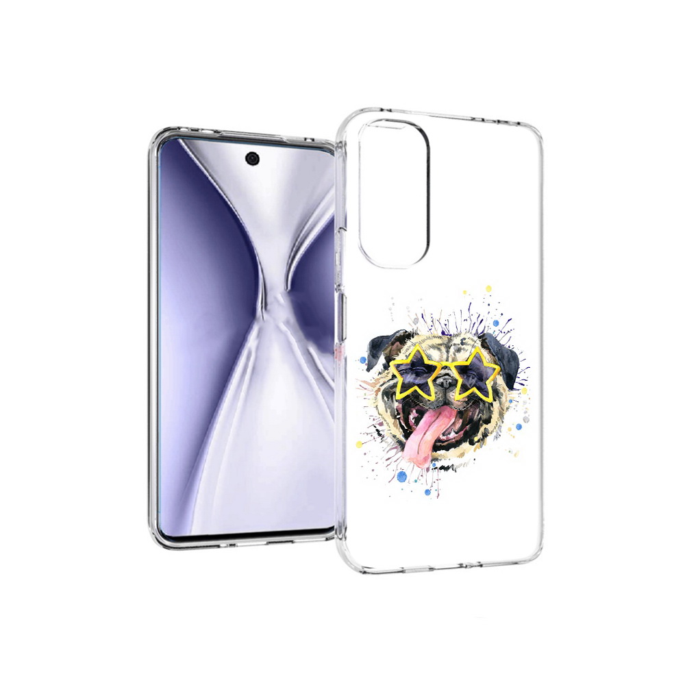 

Чехол MyPads Tocco для Huawei Honor X20 мопс боксер, Прозрачный, Tocco