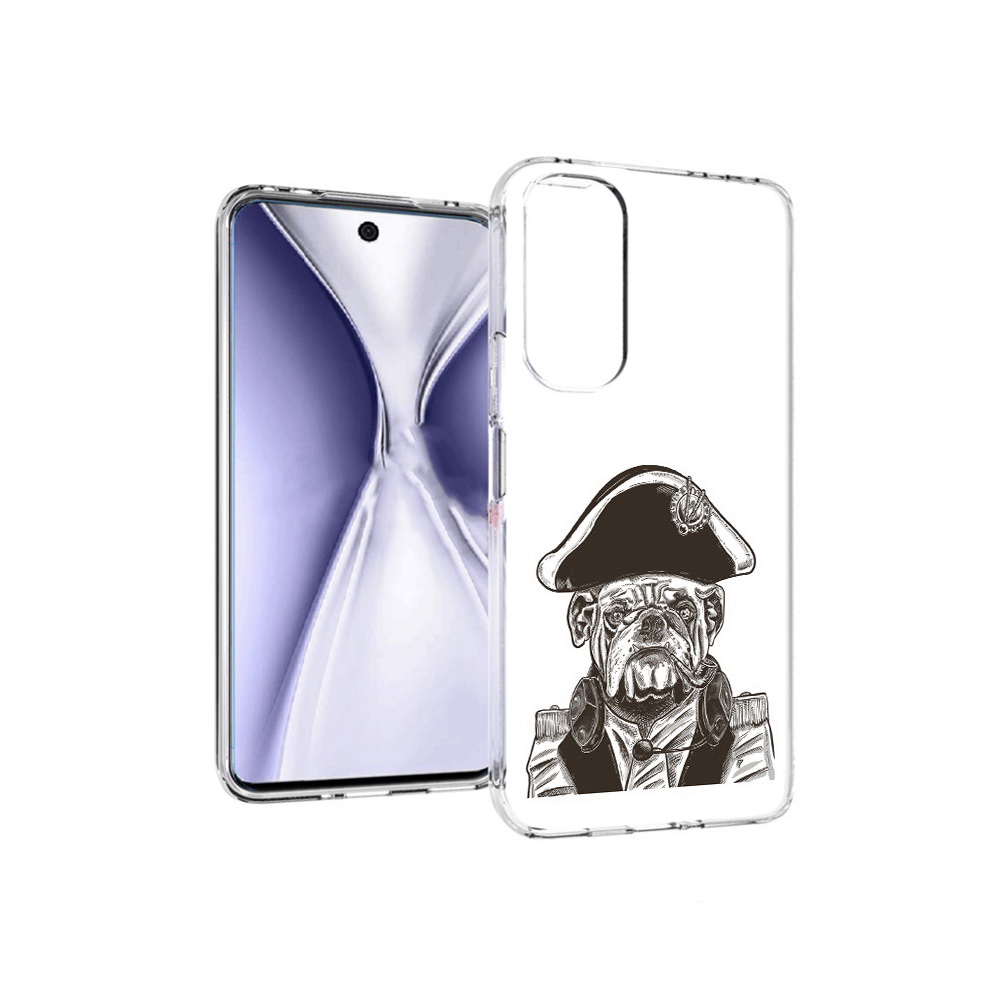 

Чехол MyPads Tocco для Huawei Honor X20 мопс генерал, Прозрачный, Tocco