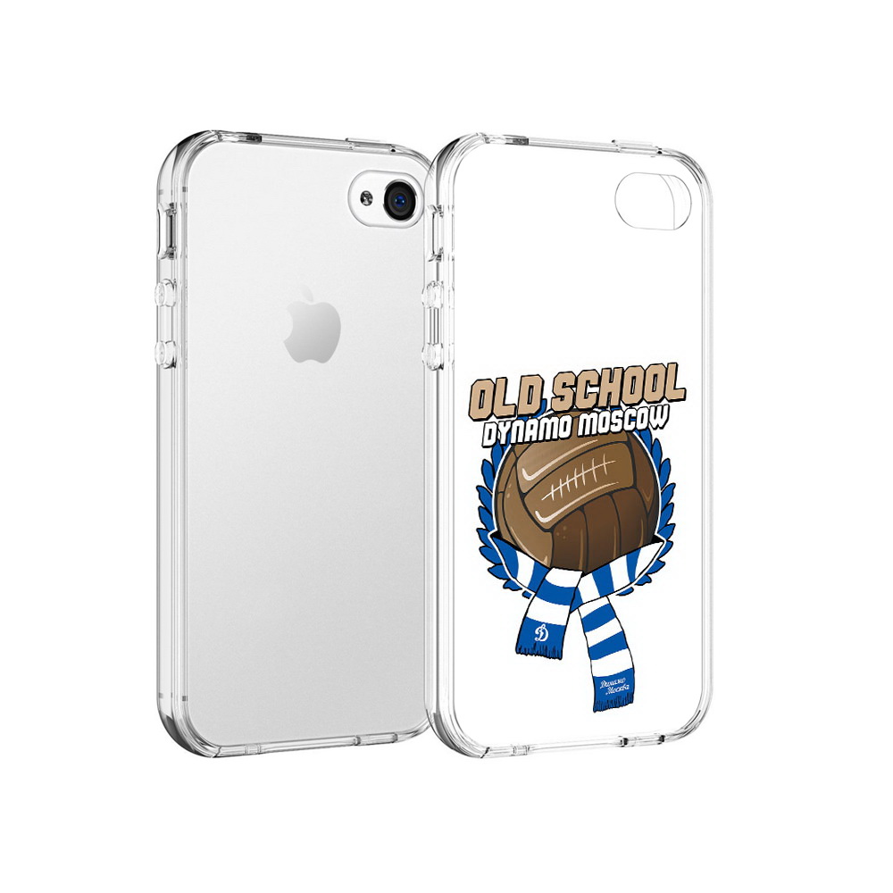 

Чехол MyPads Tocco для Apple iPhone 4 ФК Динамо олд скул, Прозрачный, Tocco