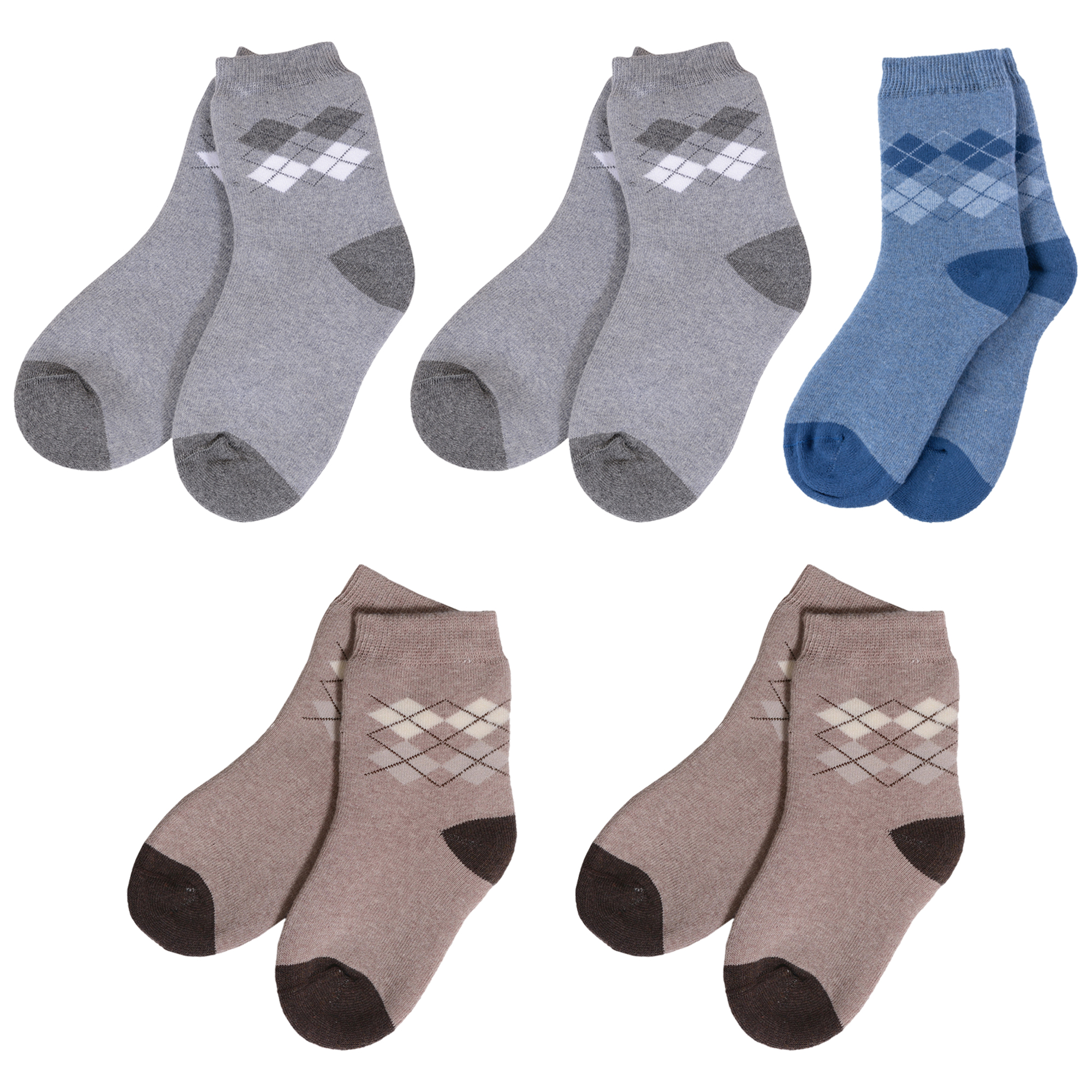 

Носки детские Rusocks 5-Д-49, серый; синий; бежевый, 14-16, 5-Д-49