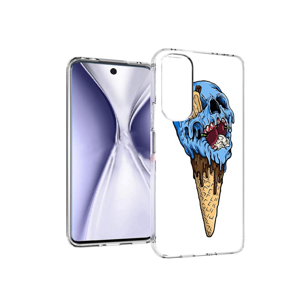 

Чехол MyPads Tocco для Huawei Honor X20 мороженное череп, Прозрачный, Tocco