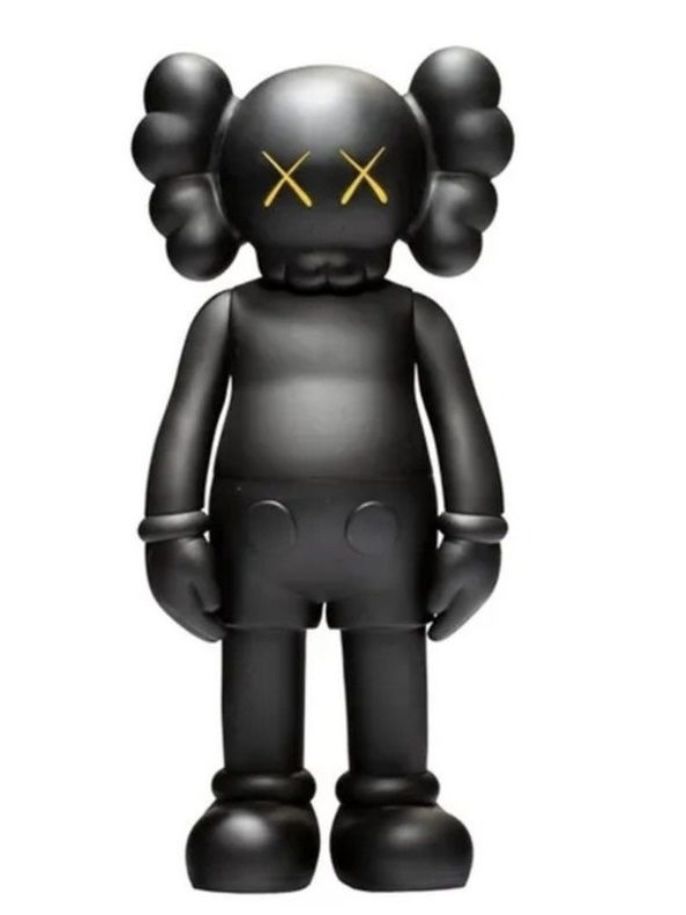 Коллекционная фигурка игрушка 40 см Kaws Companion. черная.