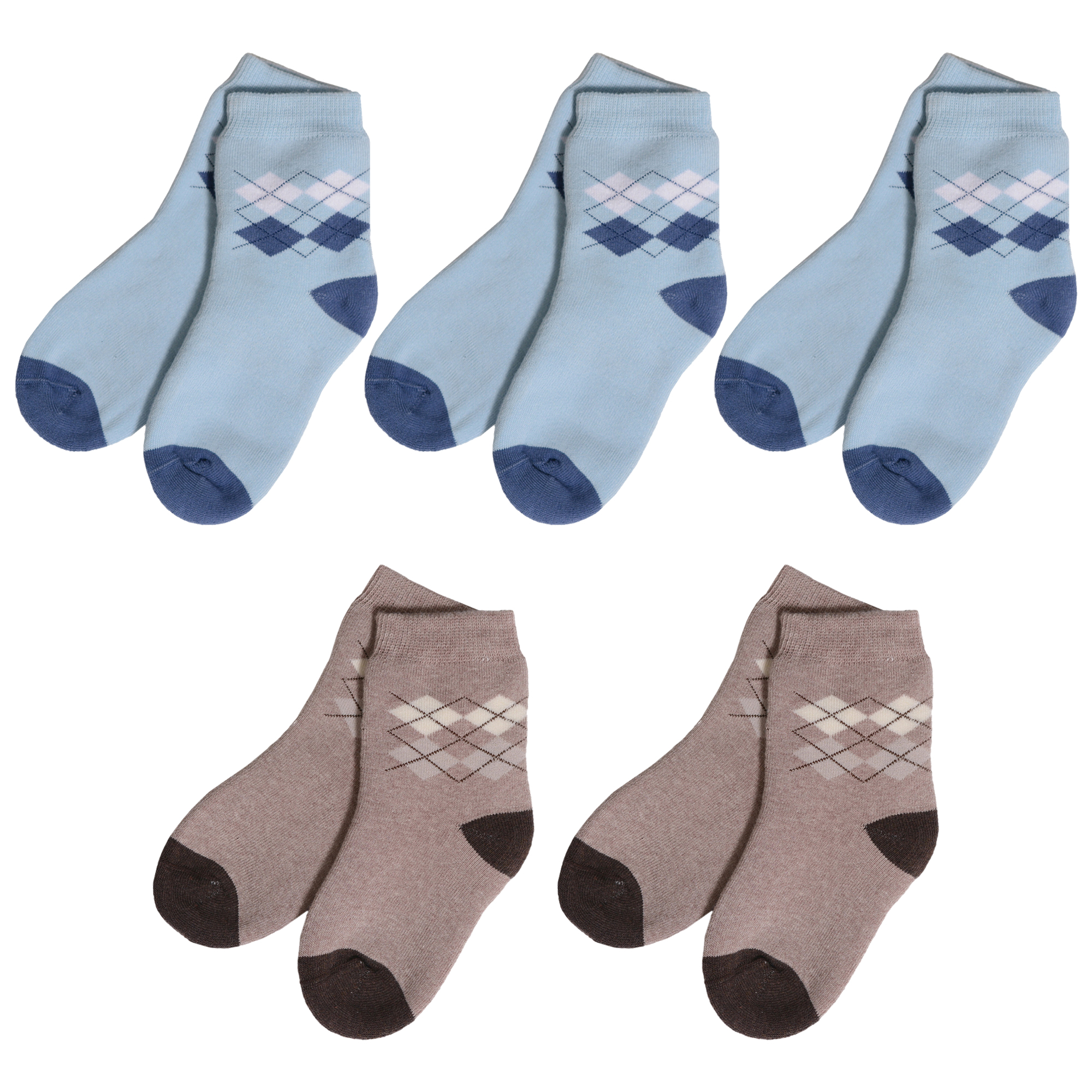 

Носки детские Rusocks 5-Д-49, голубой; бежевый, 14-16, 5-Д-49