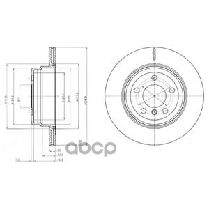 

BG4168_диск тормозной задний! BMW X5/X6 3.0i/3.0-3.5D 07>
