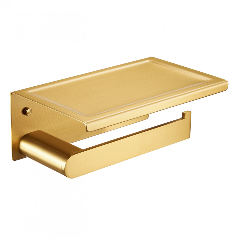 фото Держатель для туалетной бумаги milacio ultra (mcu.963.gd) настенный золото