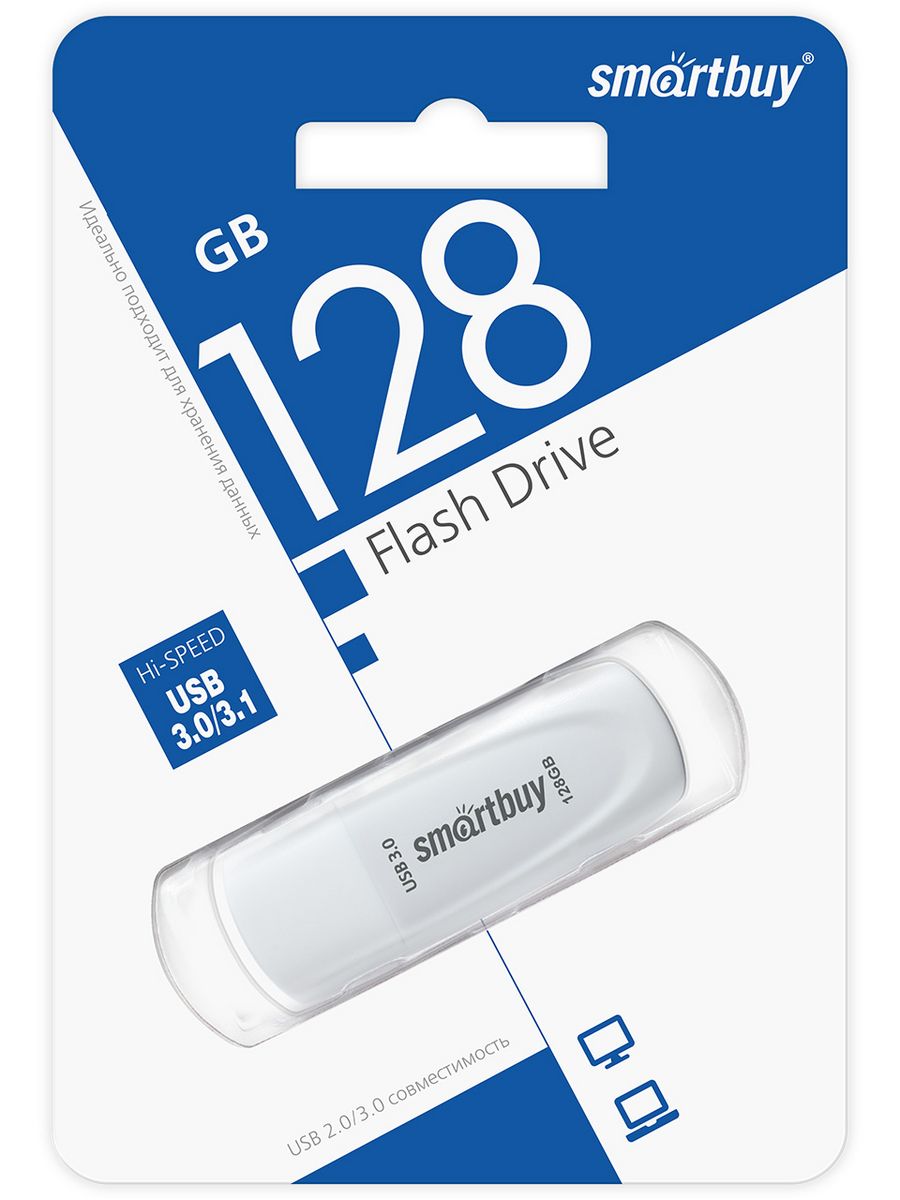 

Флэш диск SmartBuy 128GB Scout White (SB128GB3SCW)