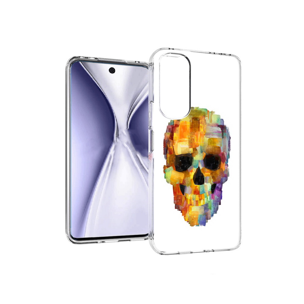 

Чехол MyPads Tocco для Huawei Honor X20 нарисованный череп, Прозрачный, Tocco