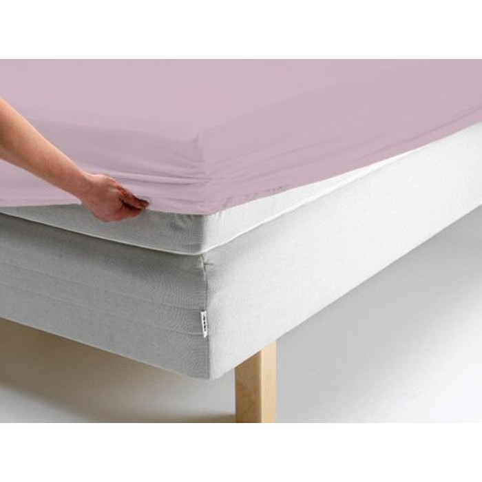 

Простыня на резинке, размер 90х200х20 см, цвет розовый, трикотаж